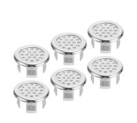 MAGICLULU Plastic Mesh Sink Overflow Hole Covers Drain Strainers for 6pcs Bathroom and with Decorative Design Easy to Install and Clean Kitchen Basins