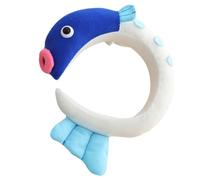 MAGICLULU Plush Fish Hair Hoop Blue Headband with Pp Cotton, Adorable Party Props for Music Festivals and Role Plays, Stylish and Not Easy to Drop Halloween Funny Hair Accessories