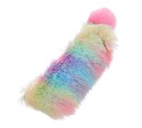 MAGICLULU Plush Pencil Case Rainbow Colors for Student Stationery Organization Use As Cute Bag for Boys and Girls Pen Pouch for School