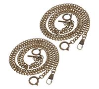 MAGICLULU Pocket Watch Chain with Secure O Link Metal 2pcs Vintage Vest Chain Accessory Classic Featuring Timeless Design Time and Sturdy Metal Material for Men for Graduation Time and Daily