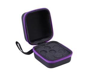 MAGICLULU Portable 7 Slot 5ml Essential Oil Bottle Case Water Resistant Hard Shell Exterior and Eva Material, Protective Roller Bottle Storage Bag for Travel the Go Use
