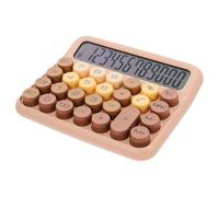 MAGICLULU Portable Algebraic Calculator and Abs Material with Multiplication Function Compact Design and Coffee Colour for Easy Carry for Students and Office Use Fits School Bag