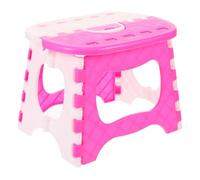 MAGICLULU Portable Folding Stool with Handle Plastic Step Stool for Kids and Adults Compact Foldaway Seat for Bathroom Kitchen Garden Fishing Home Use 9.84 X 7.48 X 7.48 in