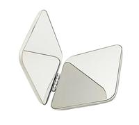 MAGICLULU Portable Lightweight Makeup Mirror Vanity Mirror Double-sided Stainless Steel High Definition with Design, for Pocket Or Handbag Use by Professional Makeup Artists