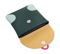 MAGICLULU Portable Sanitary Napkin Storage Bag and Maintain Personal Privacy to Keep Sanitary Napkins Clean in Green Pu Material Lightweight Menstrual Pad Pouch for Out-of-Home Use