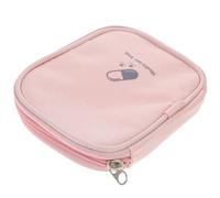 MAGICLULU Portable Small Medicine Bag Pink, Household Medicine Pouch with Compartments, Travel Nursing Case and Emergency Use