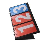 MAGICLULU Portable Sports Flip Scoreboard with PVC Construction Lightweight Display for Basketball Volleyball Table Tennis Read Portable Tabletop Score Keeper for Indoor Outdoor Games