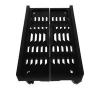 MAGICLULU Portable Wheeled Computer Tower Stand with Easy Mobility, Black Plastic and Alloy PC Case Holder for Home Use and Gaming, Adjustable Mobile Floor CPU Cart
