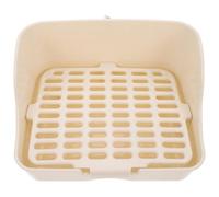 MAGICLULU Portable White Plastic Pet Toilet for Small Animals Practical Bunny Toilet Box Suitable for Rat and Guinea Pig Training in Garden or Park