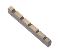 MAGICLULU Pre-slotted Stainless Steel 5-string Electric Bass Guitar Nut with Flat Bottom for Enhanced Sustain and String Stability Suitable for Jazz Guitar and Professional Musicians