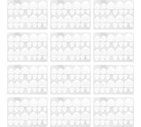 MAGICLULU Press On Nails Long Jelly-Like Transparent Nail Tabs 20 Sheets Suitable for Parties