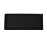 MAGICLULU Prey Tray Large Capacity Black Non-Slip Silicone Multi-use for Bathroom Kitchen Dressing Table