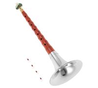 MAGICLULU Professional Chinese Suona Wind Instrument F-key Ebony Wood Small Size for Beginners and Children Red Sandalwood Reed and Random Color Accessories Suitable for Folk Music Practice