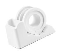 MAGICLULU Professional Office Tape Dispenser with Stable Base Easy Cut Design for Home Office and Retail Use Small White Desk Accessory for Convenient Packaging and Labeling Tasks