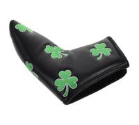 MAGICLULU Protective Golf Putter Cover for Men with Shamrock Embroidery Pattern, Thickened Pu Material, Enhanced Cushioning and Wear-resistant Design, for Golf Course and Golfing