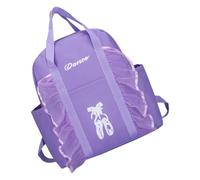 MAGICLULU Purple Ballet Dance Backpack, Lightweight Oxford Cloth Comfortable and Portable Design, for Preschool and School Use, Stylish Cartoon Design and Students