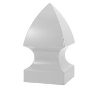 MAGICLULU PVC Gothic Pyramid Post Caps for Deck and Corridor Fence Posts, Easy Installation, Universal Fit, Sturdy Outdoor Use in Residential Areas