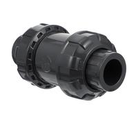 MAGICLULU PVC One-Way Check Valve Inline Non-Return Valve for Pumps and Industry Applications, Replaceable Design Prevents Backward Stream, Black Sturdy Plastic Material
