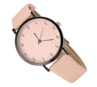 MAGICLULU Quartz Wrist Watch and Wood Grain Dial with Leather Strap Women Stylish Featuring Precise Time Keeping and Elegant Simple Design for Casual Events