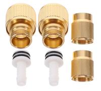 MAGICLULU Quick Connect Hose Fittings Easy Installation and Quick Disconnection 2pcs Copper Plated Aluminum Alloy for Garden Watering and Car Washing