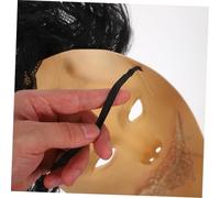 MAGICLULU Realistic Halloween Female Ghost Mask with Long Hair Scary Creepy Woman for Haunted House Reusable Prop Comfortable Fit for Adults Cosplay Party