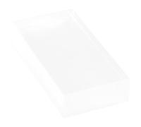 MAGICLULU Rectangular Frosted Glass Refraction Block for Physics Experiments Optical Teaching Instrument for Light Refraction Studies Glass Brick for Accurate Measurement and Classroom Use