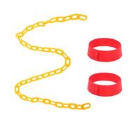 MAGICLULU Red Plastic Traffic Cone Chain Connector Links with Ring Link Structure, Abs Material, Easy to Store and Carry, for Daily Management and Home Safety Barriers