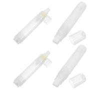 MAGICLULU Refillable Empty Paint Marker Pens Coloring 4pcs with Flat Head 10mm and 15mm Tips for Filling Large Areas and Model Coloring for Filling and Wide Compatibility with Acrylic
