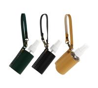 MAGICLULU Refillable Essential Oil Bottles with Pu Holder Keychain Set of 3 Small Travel Liquid Spray Bottles for Personal Care and Aromatherapy