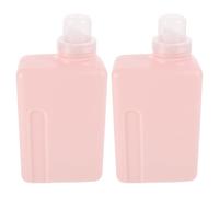 MAGICLULU Refillable Laundry Liquid Dispenser 2Pcs Hdpe Pink 1000Ml Bottles for Hand Wash Solution and Conditioner Storage Random Color