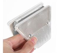 MAGICLULU Reflective Driveway Marker Road Pavement Marker Road Reflectors White PC Iron Material Sleek Stylish Design Easy Identification Versatile Use Warning Signs