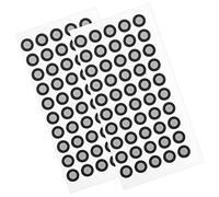 MAGICLULU Reflective Film Marking Points Lightweight Design for 3d Scanner Use with 50 Stickers Per Sheet 2 Sheets Pet Material, Black Colour Suitable for Reverse Engineering