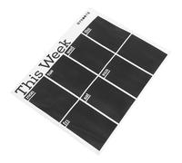 MAGICLULU Removable Blackboard Sticker 45x58cm Weekly Chalkboard Wall Planner for Office and School Self-Adhesive Erasable Schedule Board Household Wall Sticker