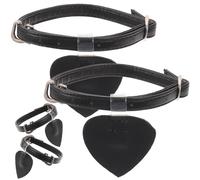 MAGICLULU Replaceable High Heel Shoe Straps 2 Pairs 4pcs Matte Black Anti-slip Heel Bands for Women Female Ankle Shoe Straps Daily Use Random Style