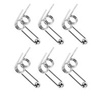 MAGICLULU Replacement Torsion Springs Universal Compatibility 6pcs Silver Metal Double Return Design for Curling Iron Hair Tools Accessories for Daily Routine Maintenance