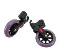 MAGICLULU Replacement Walker Wheels 4-inch 1 Pair Universal Anti-Slip Pp and PVC Material Rotation Locking Structure, Reliable Weight Support for Rollators and Wheelchairs for Home