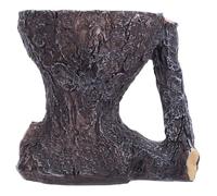 MAGICLULU Resin Incense Burner with Realistic Bark Texture Bedroom Incense Holder for Spa Yoga Tearoom and Indoor Relaxation Vintage Chinese Censer Ornament for Living and Office Decor