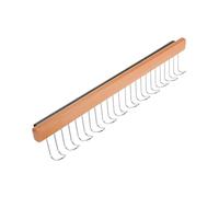 MAGICLULU Retractable Wardrobe Rod with Sliding Rail and Hooks No Drill Wall Mounted Closet Hanger for Suits Dresses Space Saving Pull Out Rail for Home Storage and Clothes Organization
