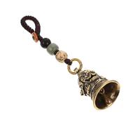 MAGICLULU Retro Brass Lion Head Key Ring Pendant with Rope Antique Chic DIY Bag Charm Unique Handmade Multipurpose Brass Pendant for Stylish Keychain and Decorative Use