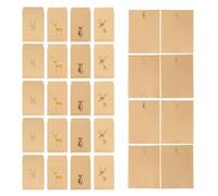 MAGICLULU Retro Kraft Paper Letter Papers with Envelopes Set Featuring Fawn Pattern Smooth Writing Surface Khaki Colour and 40pcs Envelopes to Friends and Expressing Emotions Assorted Style