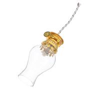 MAGICLULU Retro Vintage Kerosene Lamp Burner with Adjustable Metal Regulator and Clear Glass Chimney Vintage Oil Lamp Replacement Parts for Outdoor Camping and Decorative Lighting