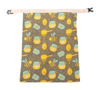 MAGICLULU Reusable Beeswax Bread Bag with Buckle for Bakery Storage, Moisture Sealing Cotton Bread Storage Bag Suitable for Sourdough and Homemade Loaves at Work