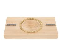 MAGICLULU Reusable Dumpling Press Maker with Wooden and Metal Materials Easy to Use and Clean Dumpling Mould for Kitchen Accessories Creative Design with Beautiful Look