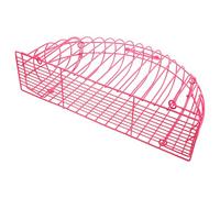 MAGICLULU Reusable Stainless Steel Cat Bath Cage with Scratch-resistant Netting, Pink Indoor Pet Washing Cage to Protect User and Prevent Cat Feeling Oppressed during Bathing