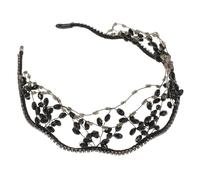 MAGICLULU Rhinestone Hair Crystal Headband Bead Hair Hoop Sparkle Effect Use Elegant Glamorous for Women Party Homecomings
