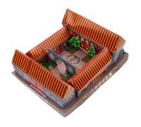 MAGICLULU Role-playing Paper Villa Traditional Paper House Easy to Burn Printing Colorful Design for Burning Incense Ancestor Festival Qingming Festival Ancestor Worship Supplies