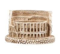 MAGICLULU Roman Architecture Figurine Resin Statue Vivid Texture and Excellent Detail, Beige Ancient Architecture Model for Fish Tank Decor and Bookshelf Display, Simple Artistic Design