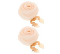 MAGICLULU Rose Flower Fabric Cufflink Button Covers 1 Pair, Decorative Button Jewelry Accessories for Formal Shirts, Wedding and Business Party Men’s Shirt Cufflinks