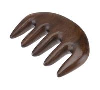 MAGICLULU Sandalwood Massage Comb Scalp Massaging Tool, Five-Tooth Comb, Thickened, Natural Wood, for Relaxation