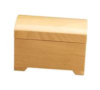 MAGICLULU Scale Mini Wooden Storage Box for Dollhouse Furniture Detailed Miniature Treasure Chest Ornament for Bedroom Living Room Kitchen Decor Compatible with Dollhouse Accessories